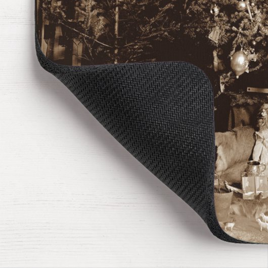 Weihnachtsbaum und Spielzeug Circa 1900 Mousepad F (Ecke)