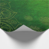 Weihnachtsbaum und Strumpf Whimsey Geschenkpapier (Ecke)