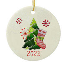 Weihnachtsbaum und Strumpf Whimsey