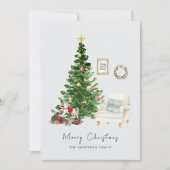 Weihnachtsbaum und Stuhl Weihnachten (Vorderseite)