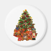 Weihnachtsbaum und Teddy Bears Magnet (Vorne)