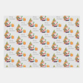 Weihnachtsbaum und Weihnachten Geschenkpapier Set (Vorderseite 2)