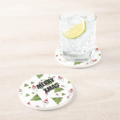 Weihnachtsbaum und Weihnachtsbaum anpassen Getränkeuntersetzer (Seite)