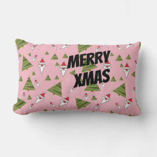 Weihnachtsbaum und Weihnachtsbaum anpassen Lendenkissen
