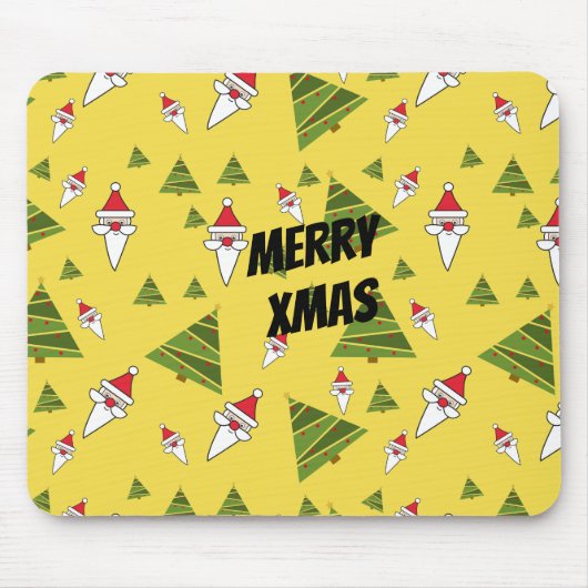 Weihnachtsbaum und Weihnachtsbaum anpassen Mousepad (Vorne)
