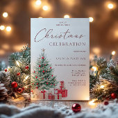 Weihnachtsbaum und Weihnachtsfeiertage Weihnachts- Einladung