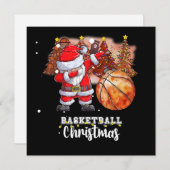 Weihnachtsbaum und Weihnachtsmann Feiertagskarte (Vorne/Hinten)