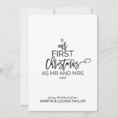 Weihnachtsbaum Unsere ersten Weihnachten als Mr. u (Vorderseite)