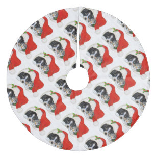 Weihnachtsbaum-Unterlage/Welpe und Kätzchen Fleece Weihnachtsbaumdecke
