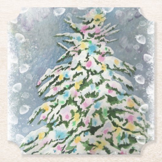 Weihnachtsbaum Untersetzer (Vorderseite)