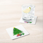 Weihnachtsbaum-Untersetzer Rechteckiger Pappuntersetzer (Vor Ort)