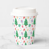 Weihnachtsbaum-Urlaub Pappbecher (Links)