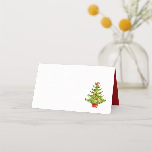 Weihnachtsbaum | Urlaub Platzkarte (Rückseite)