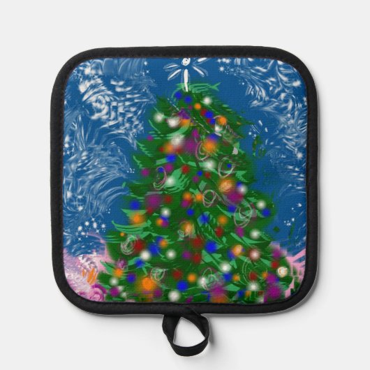 Weihnachtsbaum v1 topflappen (Vorderseite)