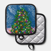 Weihnachtsbaum v1 topflappen (Vorderseite/Rückseite)