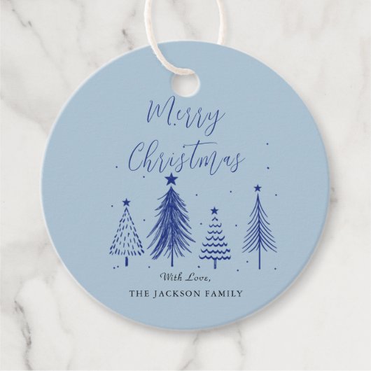 Weihnachtsbaum Vector Frohe Weihnachten Geschenkanhänger (Vorderseite)