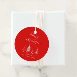 Weihnachtsbaum Vector Frohe Weihnachten Geschenkanhänger