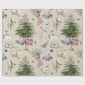 Weihnachtsbaum-Verpackungspapier Geschenkpapier (Flach)