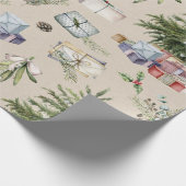 Weihnachtsbaum-Verpackungspapier Geschenkpapier (Ecke)