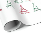 Weihnachtsbaum-Verpackungspapier Geschenkpapier (Rolleneckpunkt)