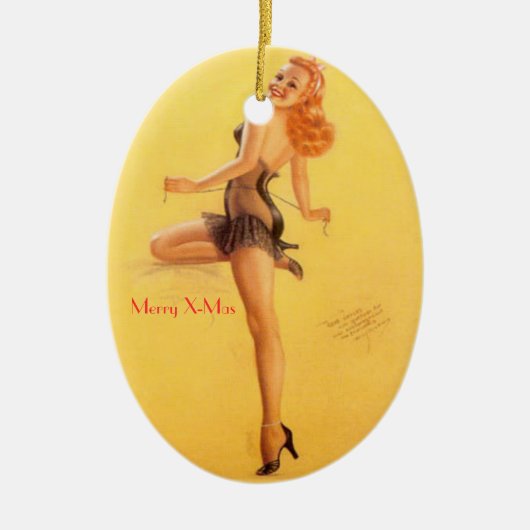 WEIHNACHTSBAUM VERZIERT - BUTTON HERAUF GALLONEN - KERAMIKORNAMENT (Vorne)