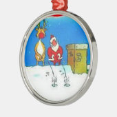 Weihnachtsbaum-Verzierung Sankt pinkelnde Ornament Aus Metall (Links)