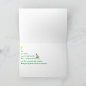 Weihnachtsbaum-Verzierungs-Karte Feiertagskarte (Innenseite)