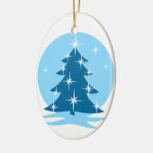 Weihnachtsbaum-Verzierungs-personalisierte Keramik Ornament (Links)