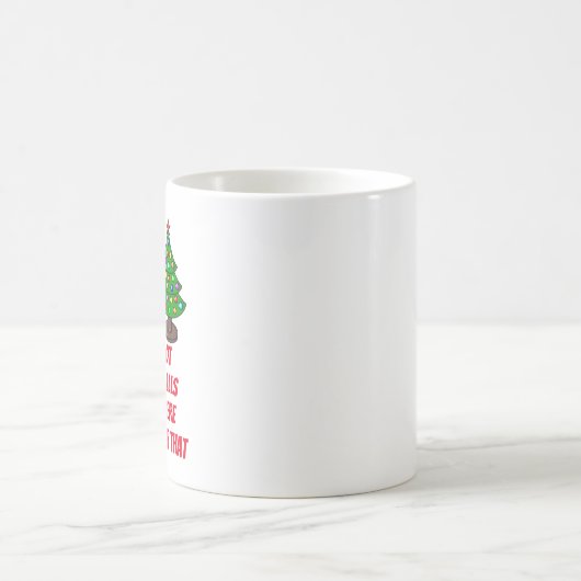Weihnachtsbaum - Viele Bälle Kaffeetasse (Mittel)