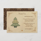 Weihnachtsbaum Vielen Dank Note Card Dankeskarte (Vorne/Hinten)