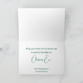 Weihnachtsbaum Vier Foto Feiertagskarte (Innenseite)