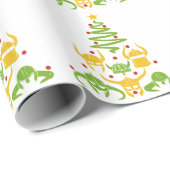 Weihnachtsbaum Vikings Walhall Geschenkpapier (Rolleneckpunkt)