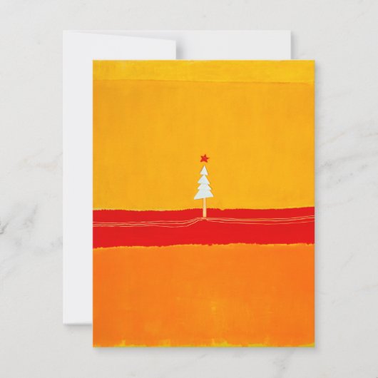 Weihnachtsbaum, Vintag, Abstrakt Feiertagskarte (Vorderseite)