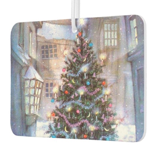 Weihnachtsbaum Vintag Autolufterfrischer (Links)