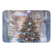Weihnachtsbaum Vintag Badematte (Vorderseite)