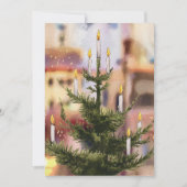 Weihnachtsbaum Vintag Feiertagskarte (Vorderseite)