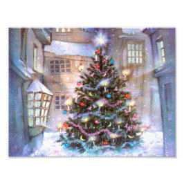 Weihnachtsbaum Vintag Fotodruck