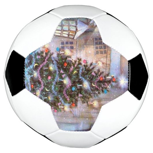 Weihnachtsbaum Vintag Fußball (Gedreht)