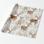 Weihnachtsbaum Vintag Geschenkpapier (Ungerollt)