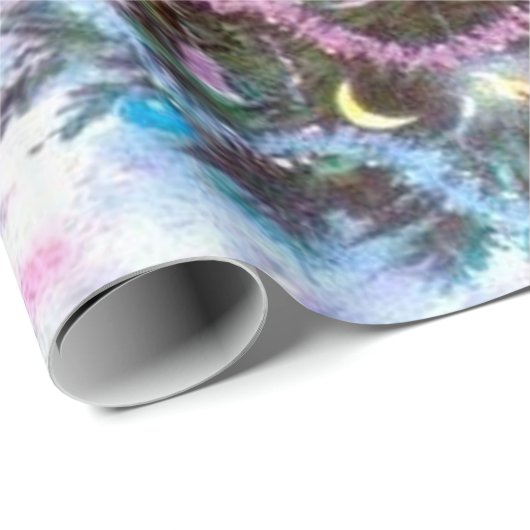 Weihnachtsbaum Vintag Geschenkpapier (Rolleneckpunkt)