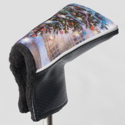 Weihnachtsbaum Vintag Golf Headcover (3/4 Vorderseite)