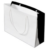 Weihnachtsbaum Vintag Große Geschenktüte (Rückseite Schrägansicht)