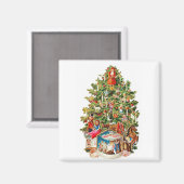 Weihnachtsbaum Vintag Magnet (Vorderseite/Rückseite)