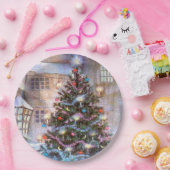 Weihnachtsbaum Vintag Pappteller (Party)