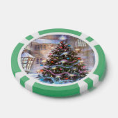 Weihnachtsbaum Vintag Pokerchips (Einzeln)