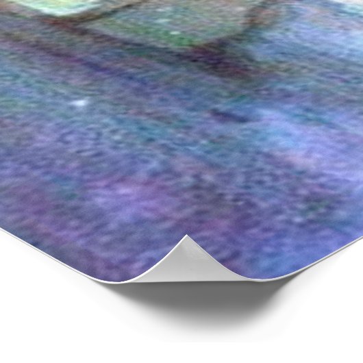 Weihnachtsbaum Vintag Poster (Ecke)