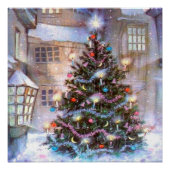 Weihnachtsbaum Vintag Poster (Vorderseite)