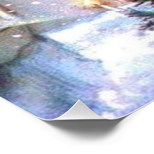 Weihnachtsbaum Vintag Poster (Ecke)