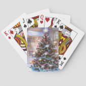 Weihnachtsbaum Vintag Spielkarten (Rückseite)