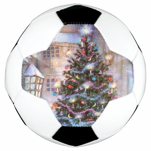Weihnachtsbaum Vintage Fußball (Vorderseite)